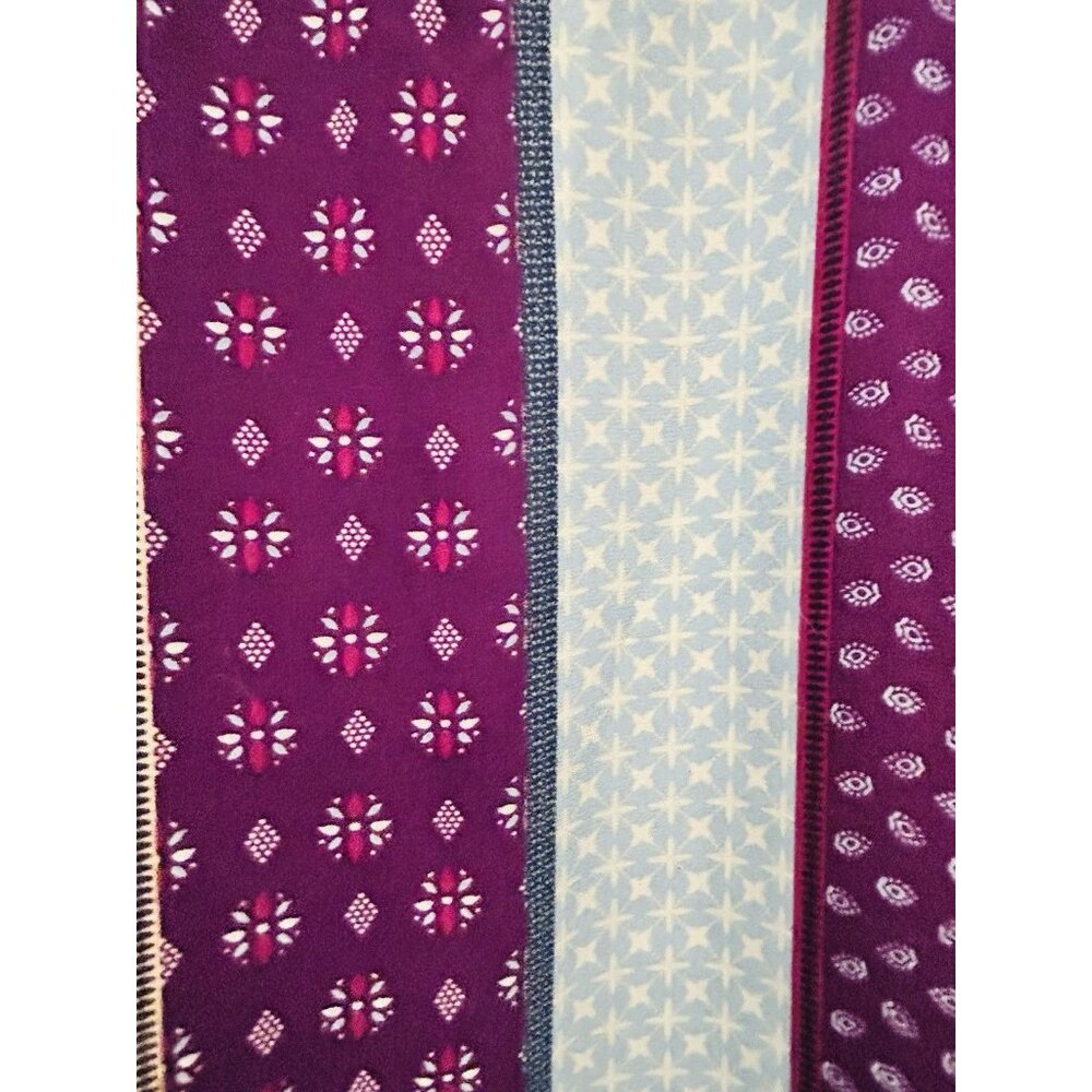 Women’s Size 3X Mix Print Embroidered Popover Blouse Boho Lagen Look Work Travel - Picture 12 of 13